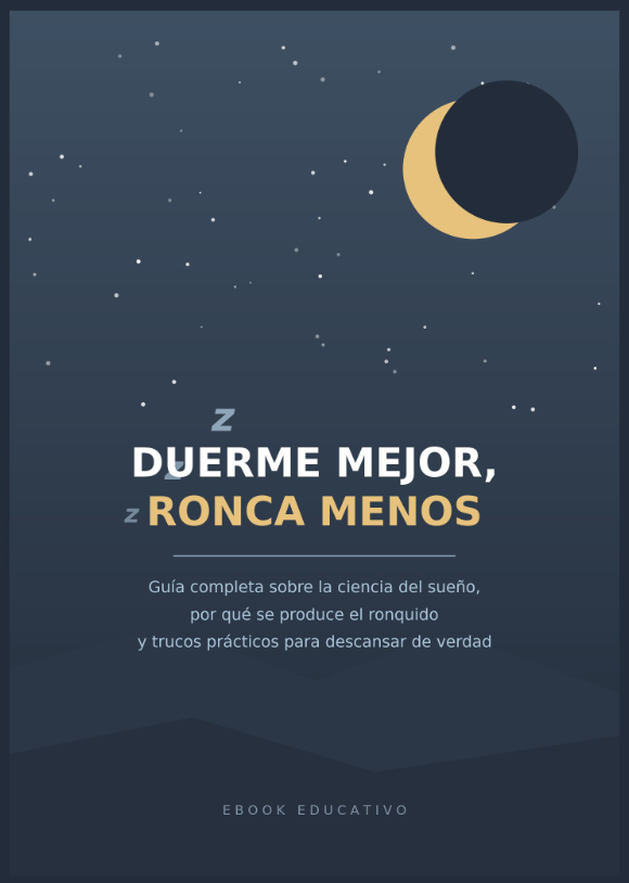Ebook "Duerme mejor ronca menos"